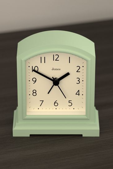 Jones Clocks Mint Green Mint Green Classic Mantel Alarm Clock