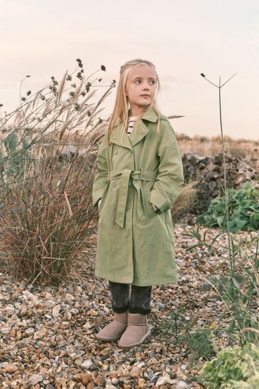 Buy Khaki Green Shower Resistant Trench Coat 3 16yrs from Next Bahrain