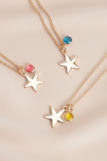 December birthstone sales necklace gold