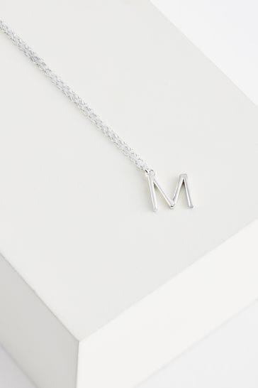 Sterling Silver Initial Necklace