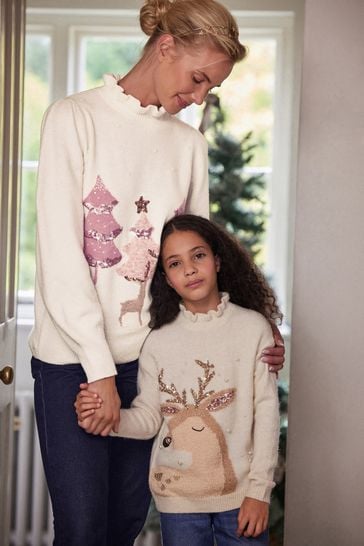 Mum and daughter outlet matching christmas jumpers