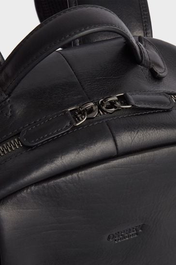 OSPREY LONDON Carter Saddle Leather Black Backpack