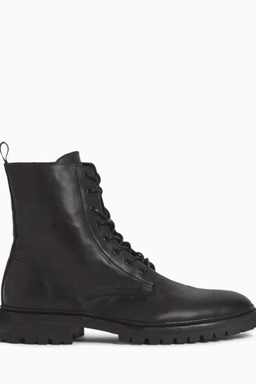 AllSaints Black Tobias Boots
