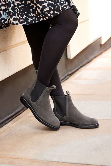 Buy Grey Regular Wide Fit Next Forever Comfort Leather Chelsea Boots from Next Croatia