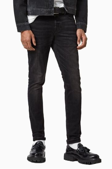 AllSaints Black Ronnie Skinny Fit Jeans