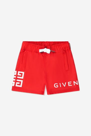 Baby Boys Quick Dry Swim Shorts in Red
