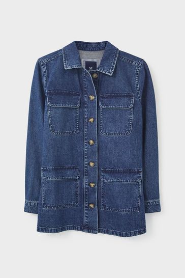Blue cotton hotsell coat