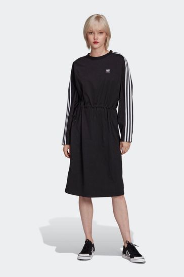 adidas Originals Black Adicolor Classics Long Sleeve Dress