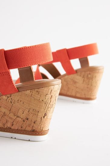 Burnt orange wedges best sale