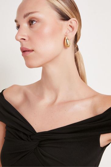 Wrap bardot top shop