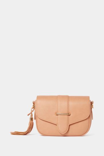 Forever New Signature Thea Tassel Saddle Bag