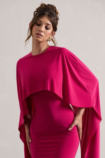Club l cape dress top