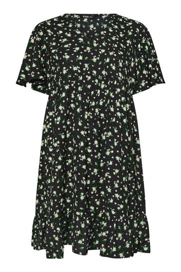 Next black floral dress top