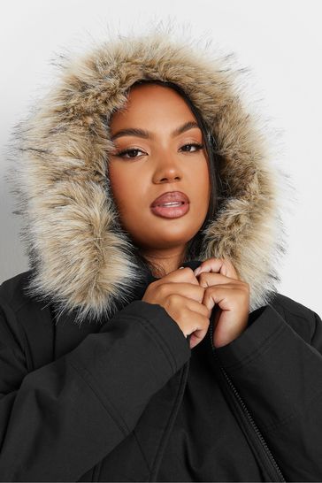 Faux fur trim anorak discount