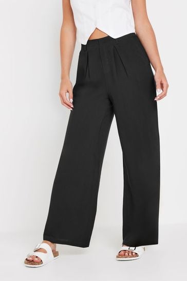 Buy PixieGirl Petite Black Wide Leg Trousers from Next Greece