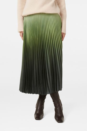 Satin pleated maxi skirt uk cheap