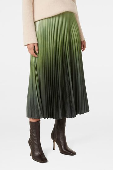 Buy Forever New Green Evangeline Satin Pleated Maxi Skirt from Next Poland