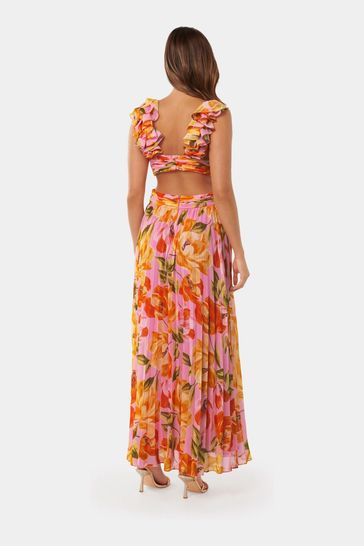 Buy Forever New Selena Pleated Ruffle Shoulder Maxi Dress from Next Turkey