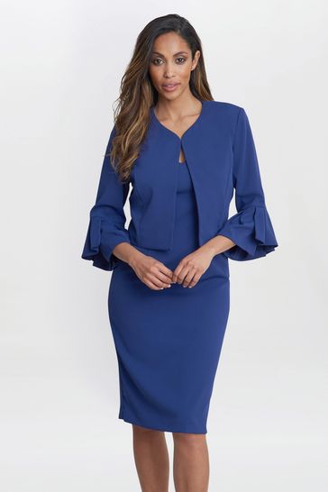 Melissa Crepe Dress And Jacket Set