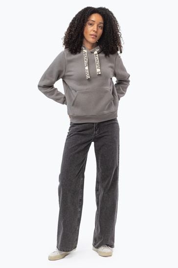Grey drawstring hoodie on sale