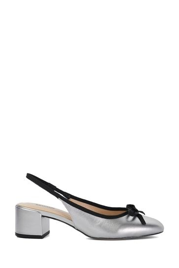 Silver slingback shoes uk hot sale