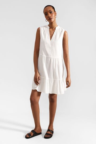 Buy Hobbs White 100 Cotton Soho Dress from Next Bahrain