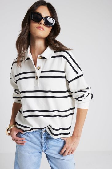 River island white sweatshirt outlet