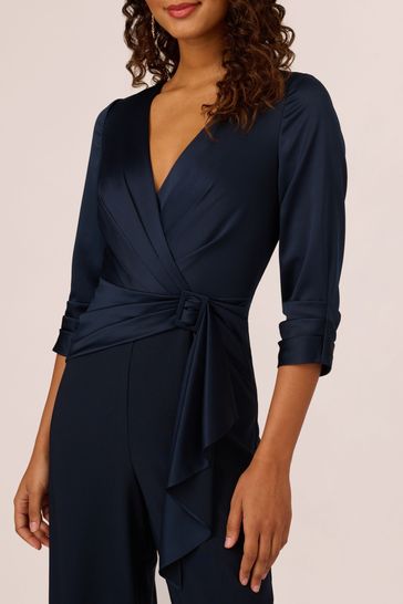 Adrianna papell blue jumpsuit shop