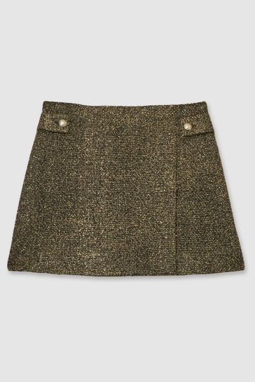 Knit wrap mini skirt clearance