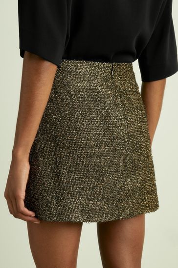 Knit wrap mini skirt clearance
