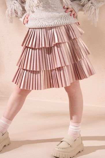 Buy Angel Rocket Silver Lucile Pleated Skirt from Next Denmark
