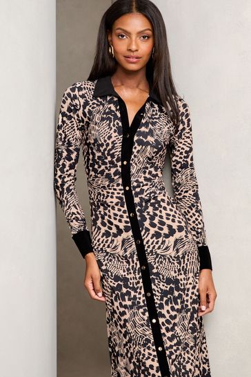 Lipsy animal shirt dress outlet
