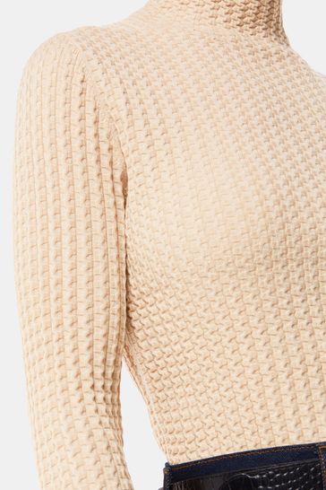 Buy Whistles Textured Detail High Neck Knit Jumper from Next Bahrain