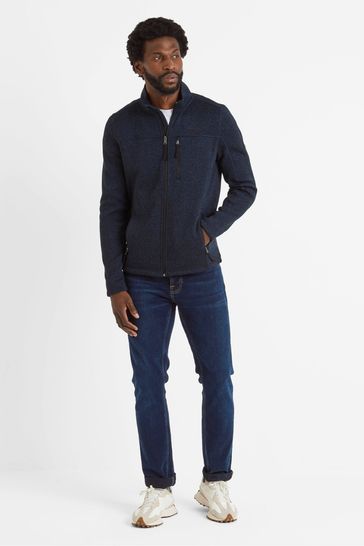 Buy Tog 24 Blue Mens Cresswell Knitlook Fleece Jacket from Next Bahrain