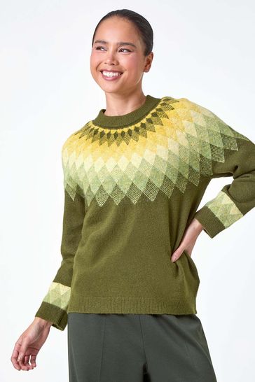 Diamond print jumper hotsell