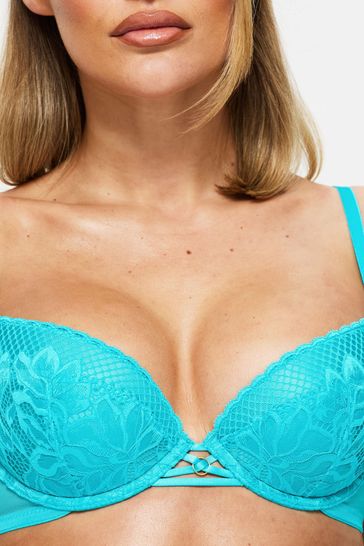 Buy Ann Summers Lasting Lover Mesh And Lace Padded Plunge Bra from Next Bahrain