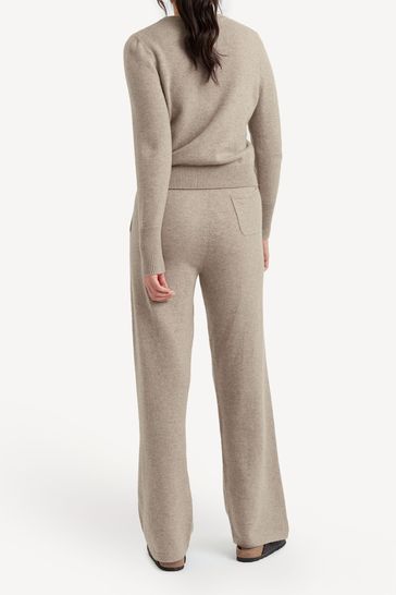 Buy Chinti Parker Pure Cashmere Wide Leg Nude Joggers from Next Saudi Arabia