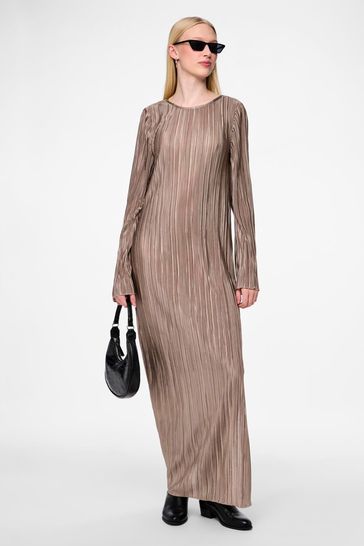 Maxi plisse dress online