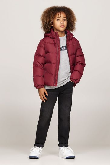 Buy Tommy Hilfiger Red Boys Essential Down Puffer Jacket from Next Denmark