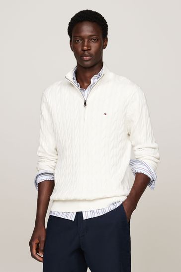 Quarter zip pullover tommy hilfiger top