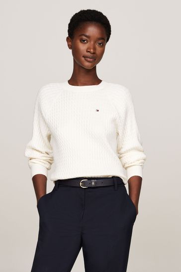 Tommy hilfiger cream sweater hotsell
