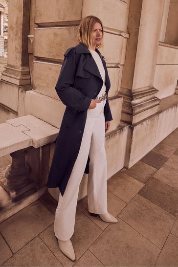Buy Mint Velvet Washed Trench 100 Cotton Coat from the Laura Ashley online shop