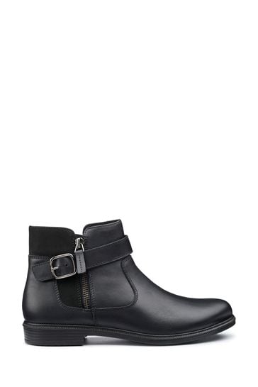 Buy Hotter Black Kingston Zip Wide Fit Boots from Next Poland