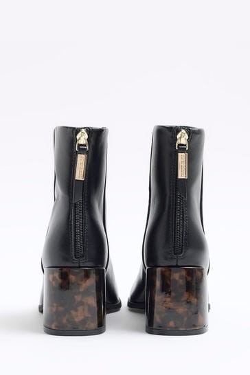 River island heeled ankle boots online