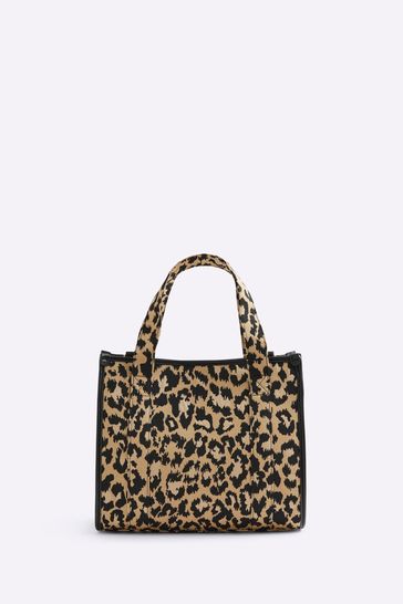 River island leopard print bag online