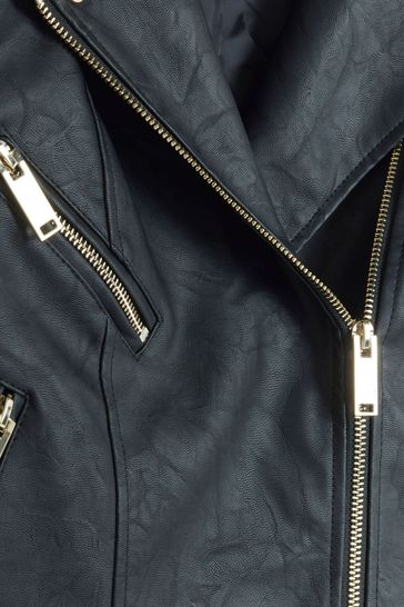 River island grey leather jacket cheap