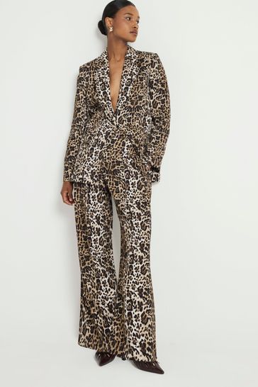 Buy River Island Leopard Oversize Blazer from Next Turkey