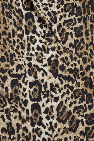 River island leopard blazer deals