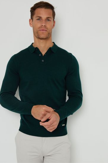 Buy Threadbare Long Sleeve Knitted Polo Jumper from Next Bahrain