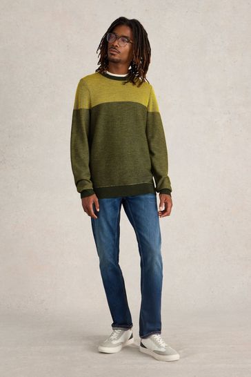 Jacquard crew neck sweater store